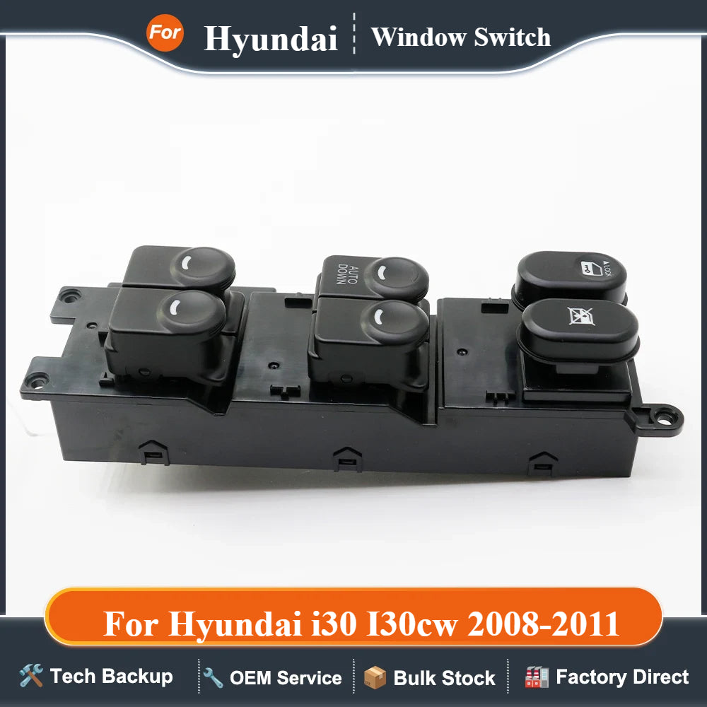 Car Front left Window Control Switch Lifter Button Driver Side For Hyundai i30 I30cw 2008 2009 2010 2011 93570-2L010