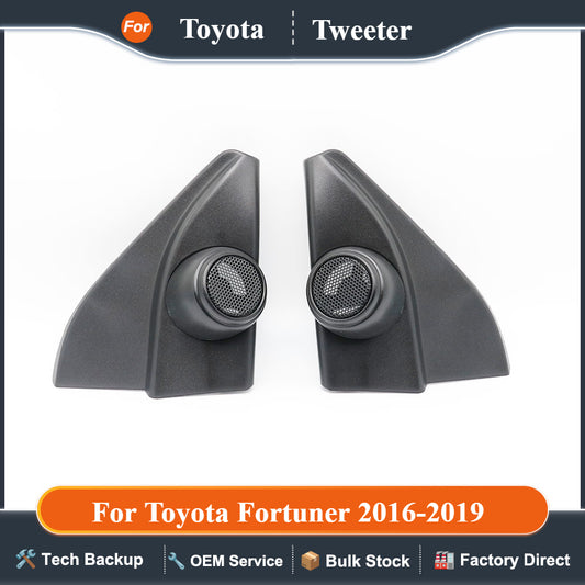 For Toyota Fortuner 2016-2019 2PCS Car Tweeter Refitting Audio Door Angle Gum Speaker Cover Boxes Mounts