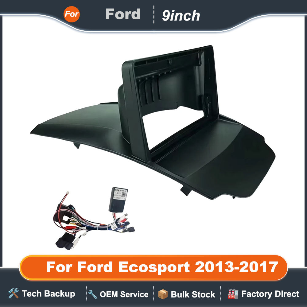 For Ford Ecosport 2013-2017(9Inch) Android GPS Stereo Player 2DIN Head Unit Car Radio Fascias Dash Frame Panel