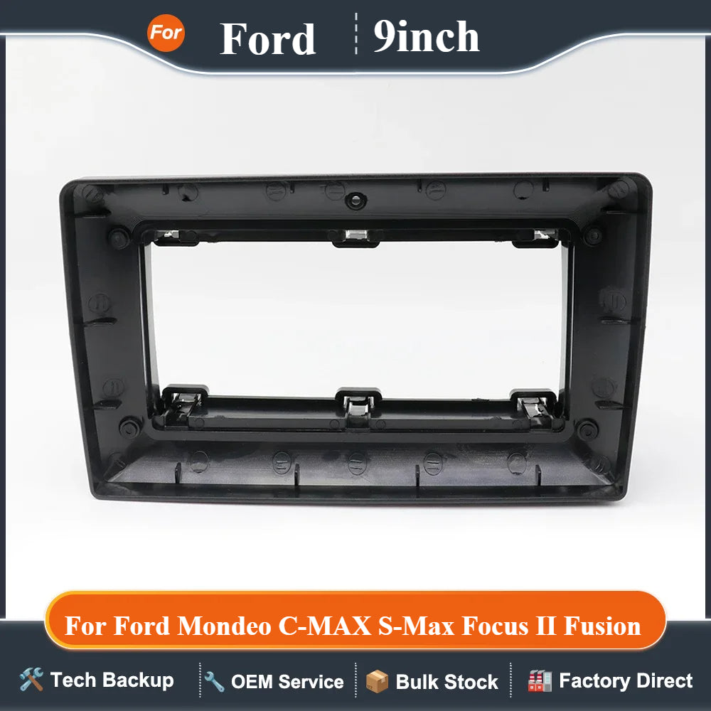 9 Inch Car Frame Fascia Adapter Canbus Box Android Radio Dash Fitting Panel Kit For Ford Mondeo C-MAX S-Max Focus II Fusion