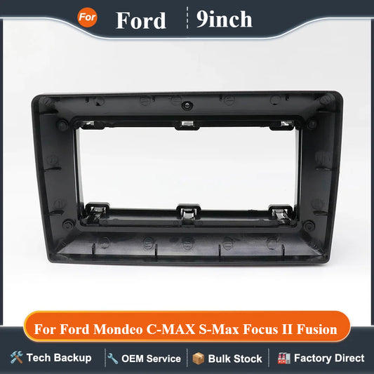 9 Inch Car Frame Fascia Adapter Canbus Box Android Radio Dash Fitting Panel Kit For Ford Mondeo C-MAX S-Max Focus II Fusion