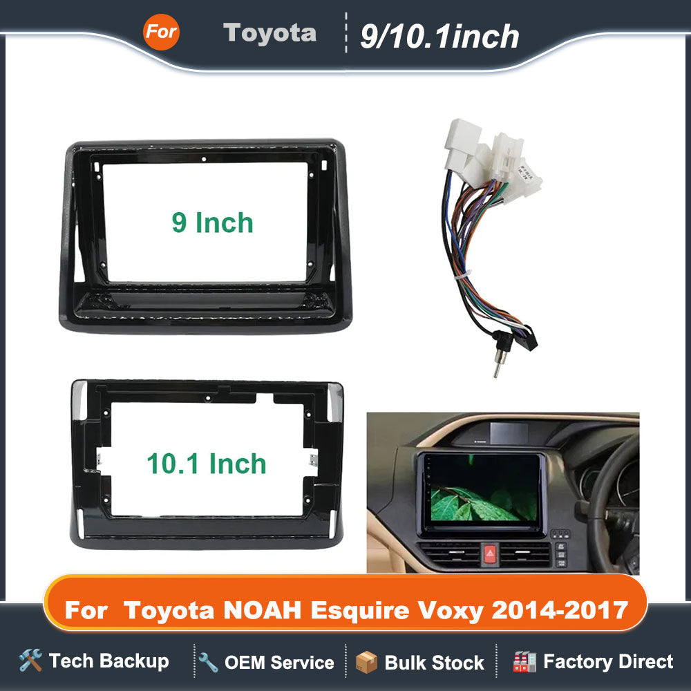 For 2014-2017 Toyota NOAH Esquire Voxy(9"/10.1")Car Radio Fascias GPS MP5 Android Stereo Player 2 Din Head Unit Panel Dash Frame