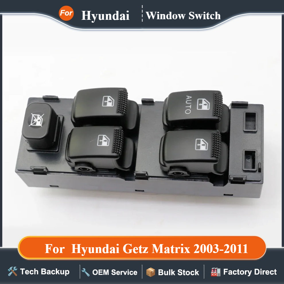 for 2003-2011 Hyundai Getz Matrix for 2002-2005 Kia Carens Front Left Car Window Control Switch Auto Parts 93570-1C110