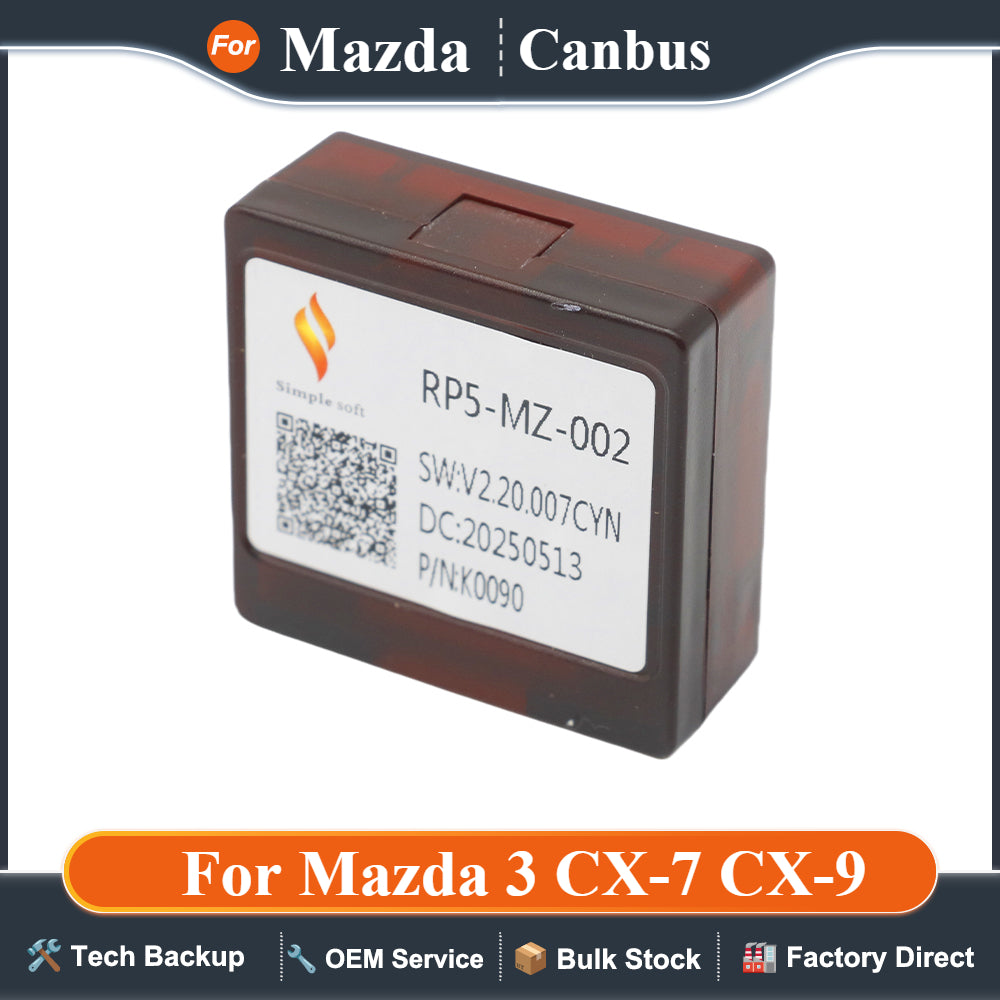 RP5-MZ-002 For Mazda 3 CX-7 CX-9 Car Radio Canbus Box Adapter Auto Multimedia GPS Decoder MZ-SS-06/MZ-SS-02