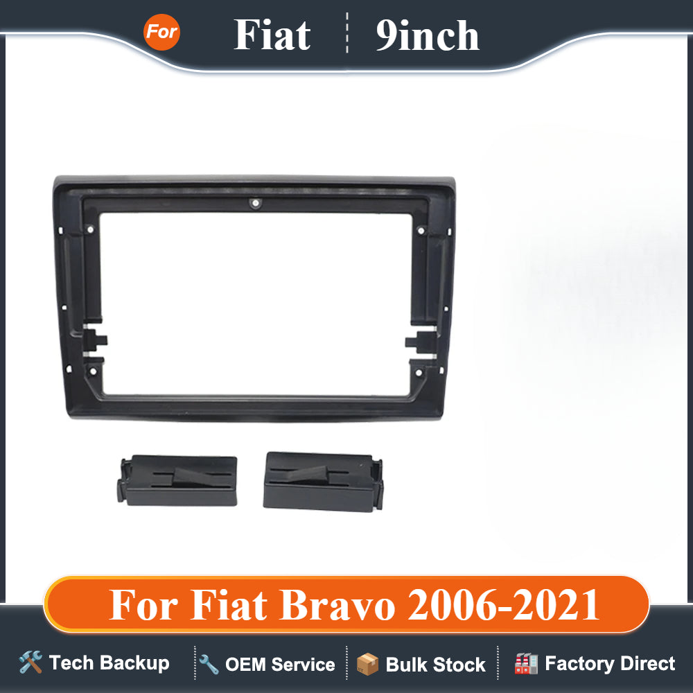 9 Inch 22.86cm for 2006-2021 Adapter Android Dash Fitting Panel Kit Car Radio DVD Player Fascias Frame Canbus for Fiat Bravo