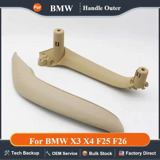 Left Right Car Interior Passenger Door Handle with  Outer Cover Trim Assembly Replacement For BMW X3 X4 F25 F26