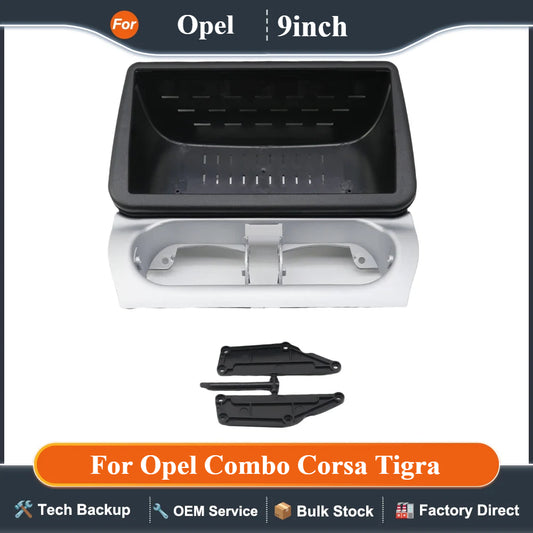 9 Inch Car Frame Fascia Adapter Canbus Box Decoder Android Radio Dash Fitting Panel Kit For Opel Combo Corsa Tigra