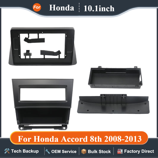 10.1 Inch Car Radio Fascia For Honda Accord 8th 2008-2013 Android GPS MP5 Player Casing Frame 2 Din Head Unit Dash Cover Panel