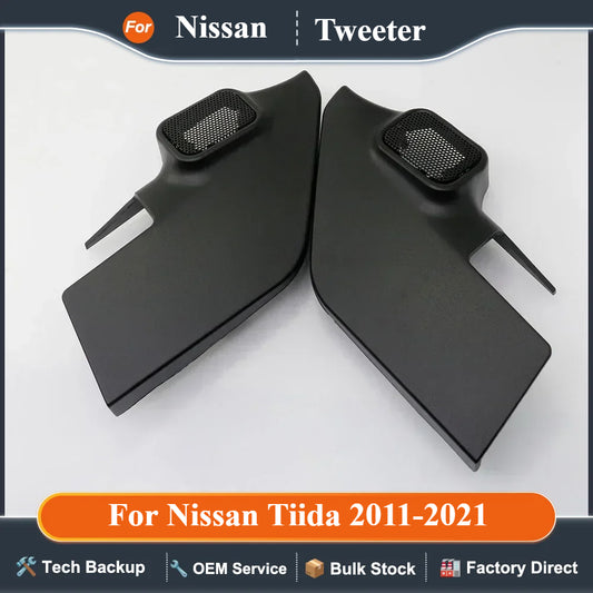2PCS For Nissan Tiida 2011-2021 Car Tweeter Refitting Audio Door Angle Gum Speaker Cover Boxes Mounts
