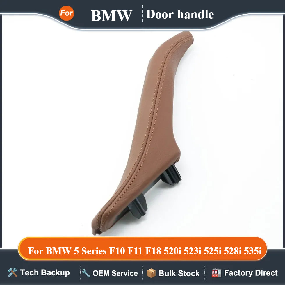 Left Right Interior Passenger Door Leather Pull Handle Assembly For BMW 5 Series F10 F11 F18 520i 523i 525i 528i 535i