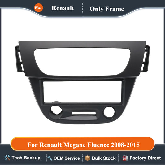 For 2008-2015 1 Din Car Radio Fascia DVD Frame Panel Dash Install Kit for Renault Megane Fluence