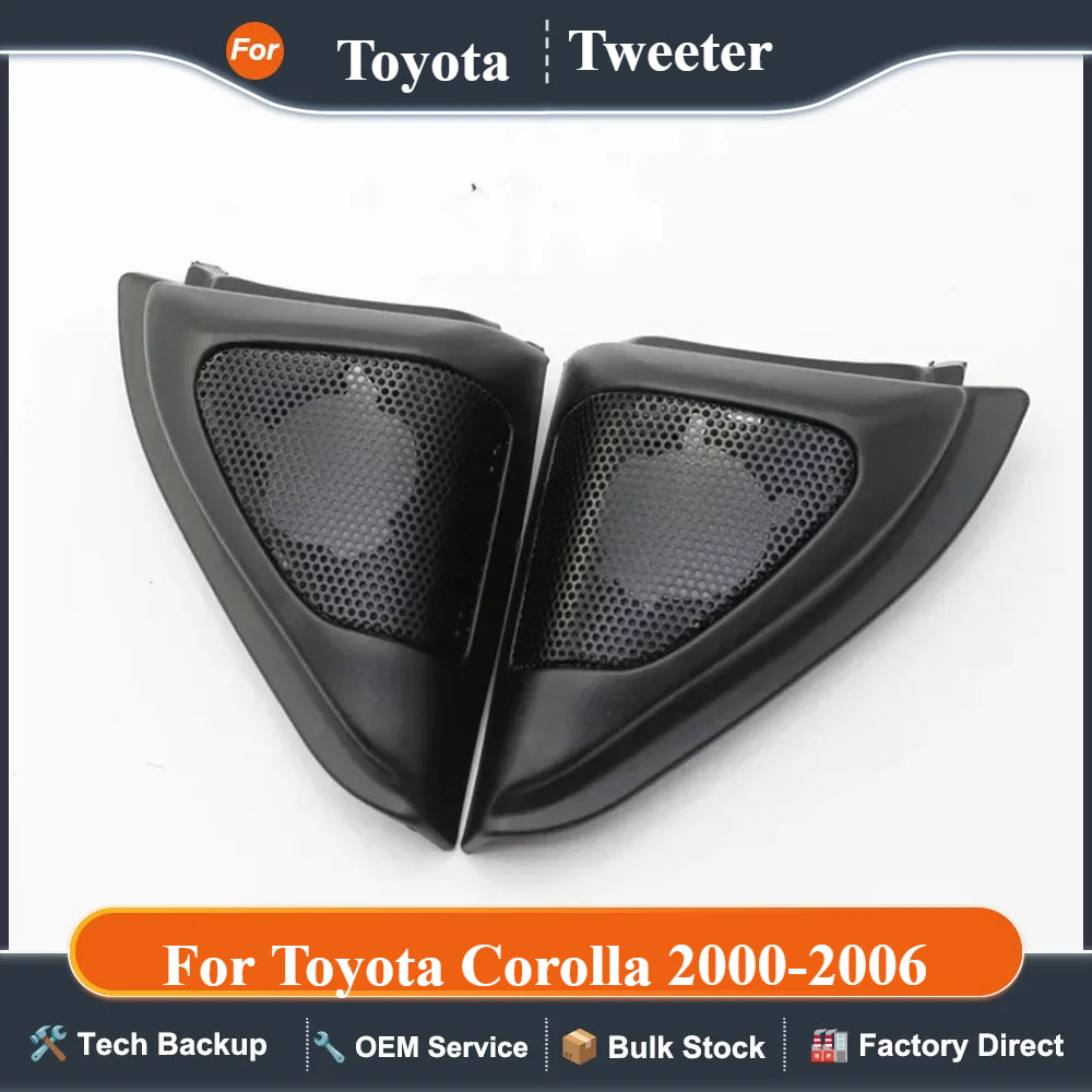 For Toyota Corolla 2000-2006 2PCS Car Tweeter Refitting Audio Door Angle Gum Speaker Cover Boxes Mounts
