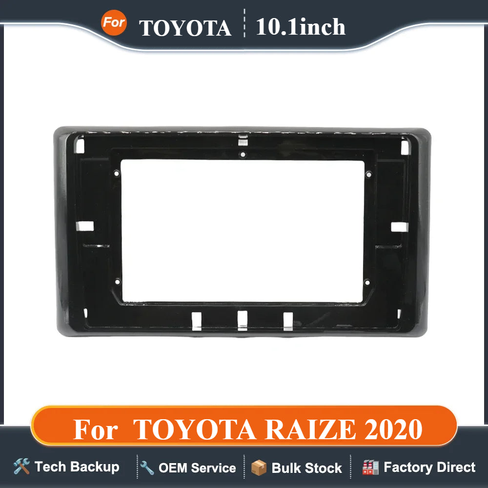 For 2020 TOYOTA RAIZE (10.1INCH, UV) Car Radio Fascias Head Unit 2 Din DVD GPS MP5 Frame Android Player Dash Panel Cover Trim