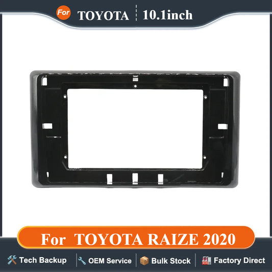 For 2020 TOYOTA RAIZE (10.1INCH, UV) Car Radio Fascias Head Unit 2 Din DVD GPS MP5 Frame Android Player Dash Panel Cover Trim