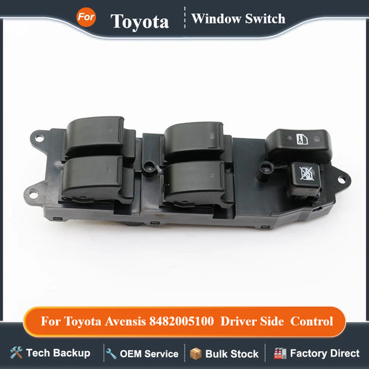 Malcayang 84820-0F030 New Power Window Switch For Toyota Avensis 8482005100  Driver Side  Control