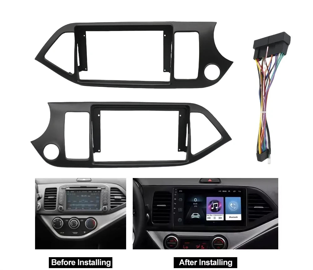 9 inchs Radio Frame for KIA MORNING PICANTO 2011-2015 Stereo GPS Dash Kit