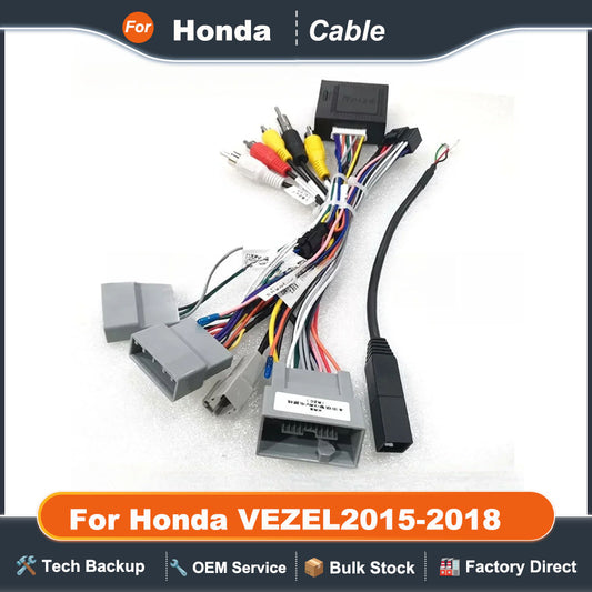 For Honda VEZEL2015-2018/XRV/JAZZ 2014-2019 /Jade 2013-2017 Android 2 Din Car Radio Canbus Box Decoder Wiring Harness Adapter