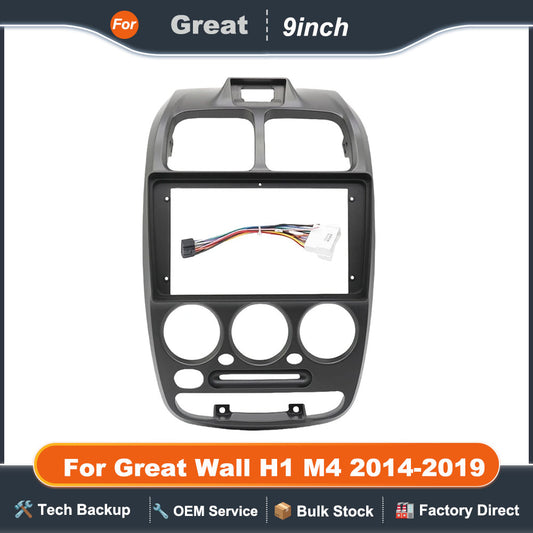 9 Inch Car Frame Fascia Adapter For Android Radio Dash Fitting Panel Kit Hyundai Accent Verna 1999-2005