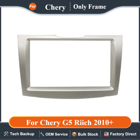 Car 2Din Universal Car Radio Frame for Chery G5 Riich 2010+ Audio Dash Face Panel Installation Frame Trim Kit