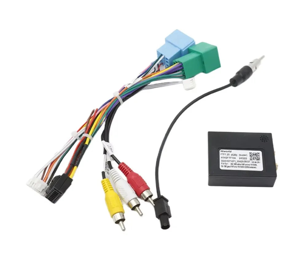 Wiring Harness 16 Pin for Fiat Strada Toro Mobi Ducato Egea Canbus Decoder RCA Connector Car Android Unit Plug Cable Adapter