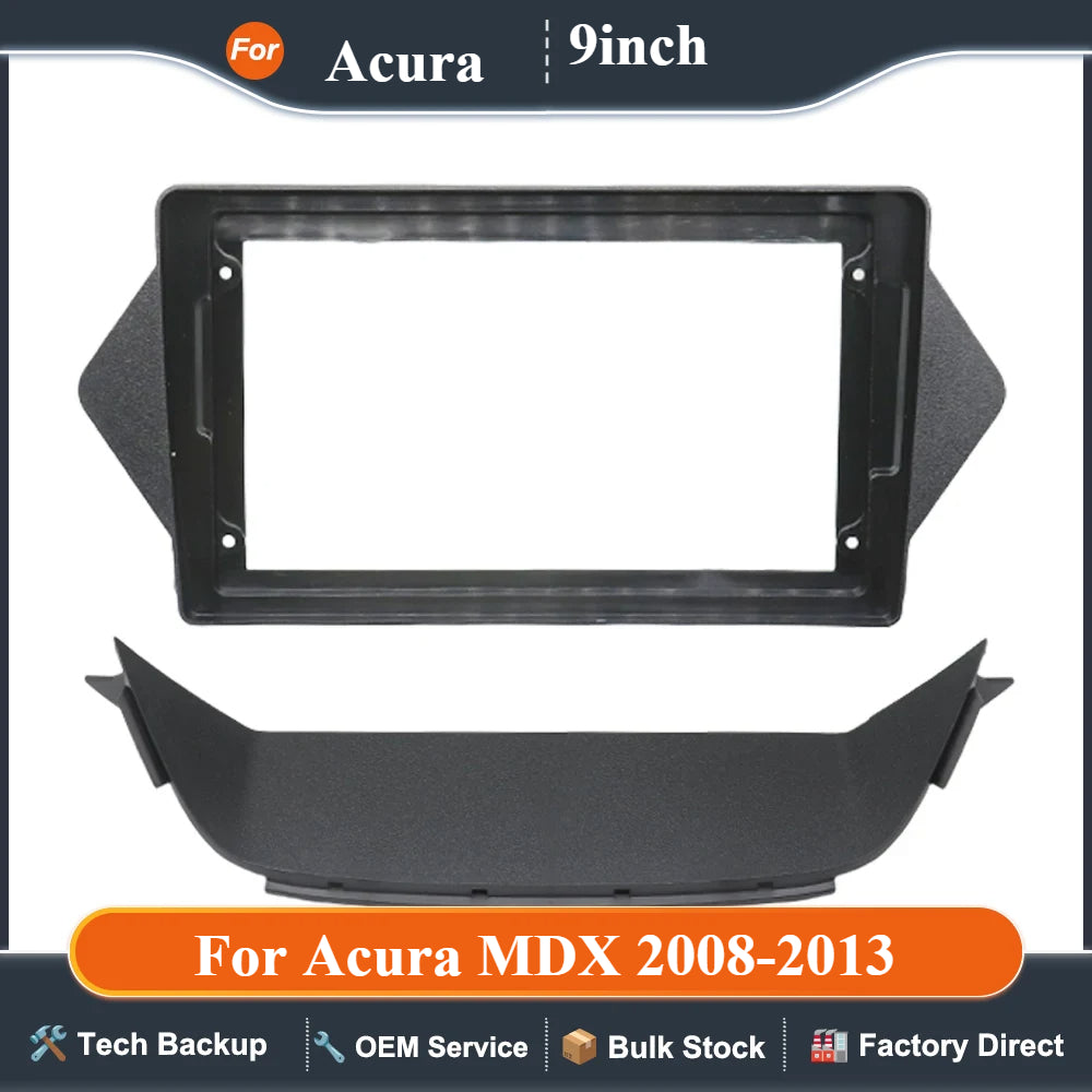 For Acura MDX 2008-2013 9 Inch Car Frame Fascia Adapter Android Radio Dash Fitting Panel Kit