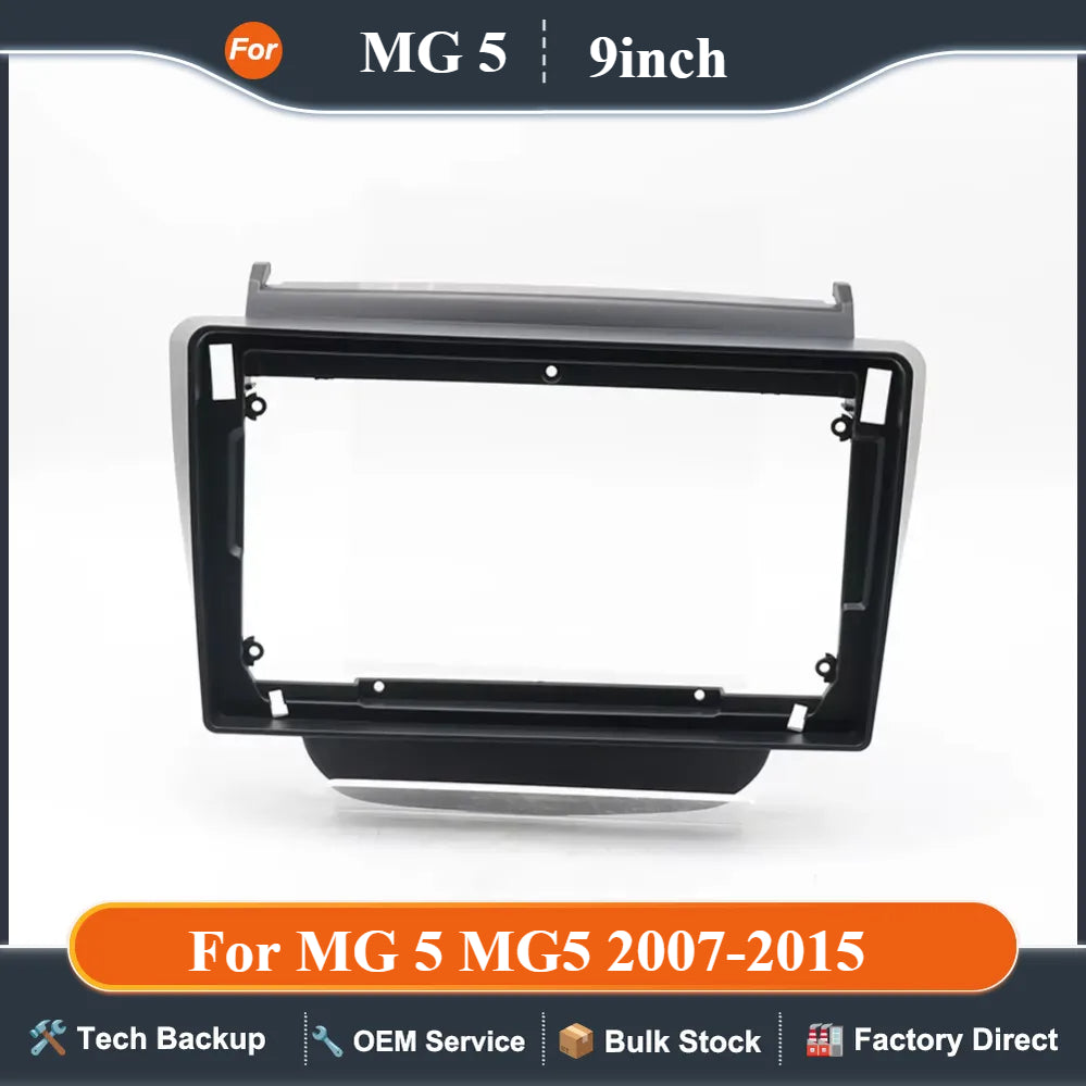 9 Inch Car Fascia Radio Panel For MG 5 MG5 2007-2015 Adapter Android Audio Dash Fitting Panel Kit Car Radio Player Fascias Frame
