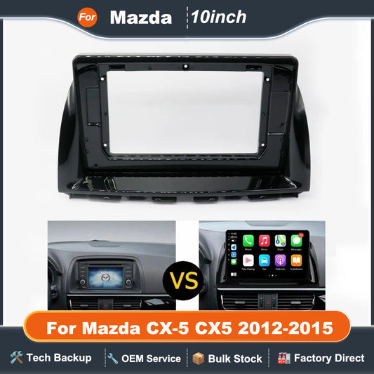 10 Inch Car Frame Fascia Adapter Canbus Box For Mazda CX-5 CX5 2012-2015 Android Big Screen Radio Audio Dash Fitting Panel Kit