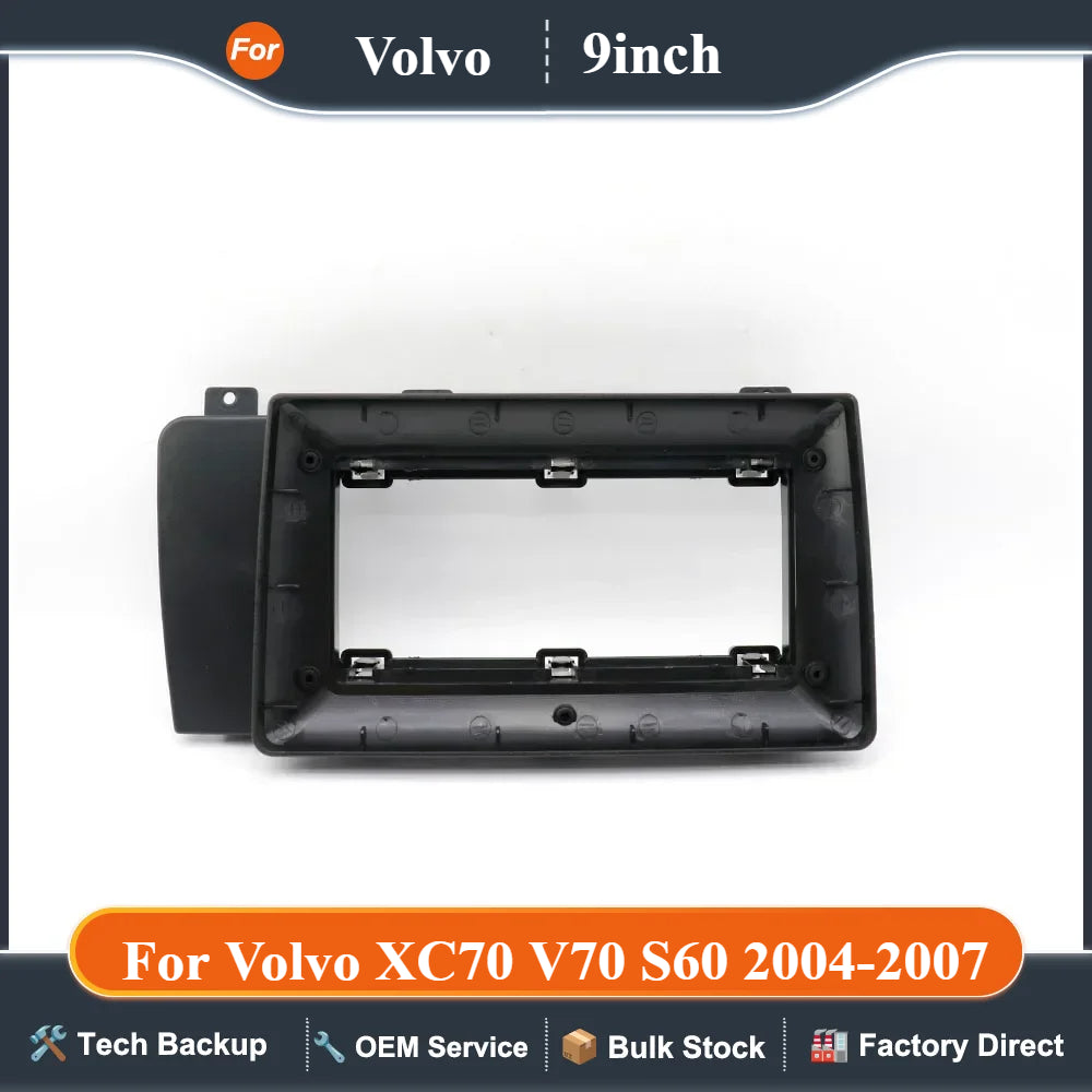 For Volvo XC70 V70 S60 2004-2007(9Inch)Car Radio Fascias Android GPS MP5 Stereo Player 2 Din Head Unit Panel Dash Frame Installa