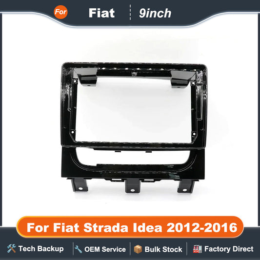 9inch 2Din universal  Android car Radio For Fiat Strada Idea 2012-2016  panel Car stereo dvd Multimedia Frame