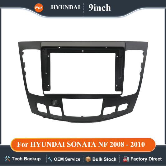Car 9 Inch Radio Fascia For HYUNDAI SONATA NF 2008 2009 2010 Frame Android 2Din MP5 Player Stereo Panel