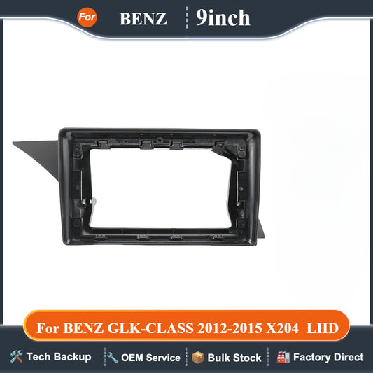 9INCH Universal Car Radio Frame for BENZ GLK-CLASS 2012-2015 (X204) LHD Stereo Player 2Din Head Unit Panel Dash Frame